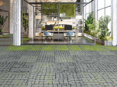 Ковровая плитка Innovflor Galaxy E C02 0.5*0.5 м 100% ПОЛИАМИД Solution dyed Серый