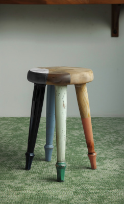 Ковровая плитка BLOQ (БЛОК) Solace (Milan) 630 Fern 0.5x0.5 m 100% ПОЛИАМИД Solution dyed