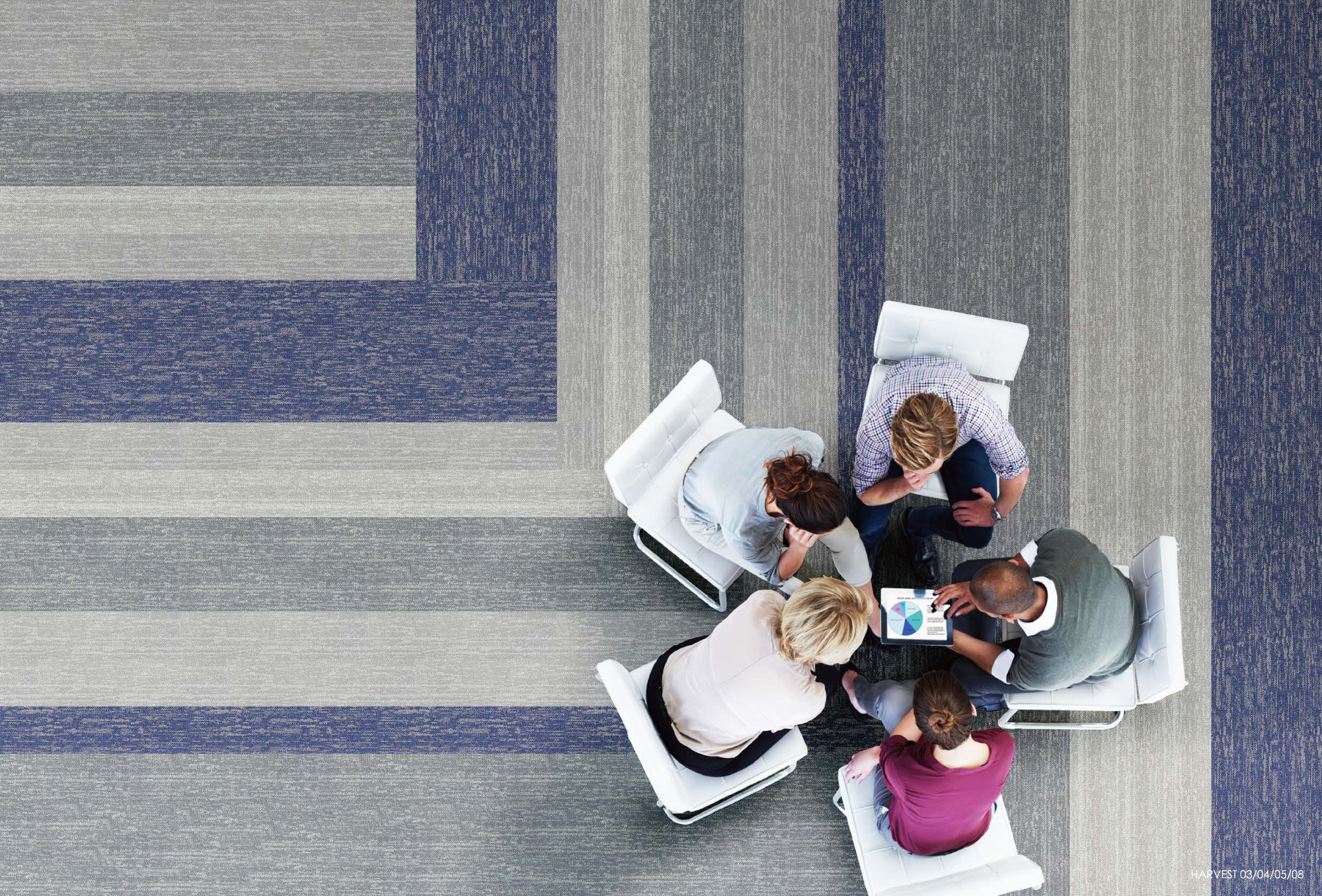 Ковровая плитка Innovflor Harvest 04 0.25*1.00 м Серый