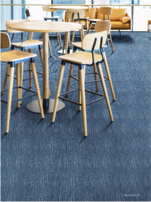 Ковровая плитка Innovflor Space D 07 0.5*0.5 м 100% ПОЛИАМИД Solution dyed Синий