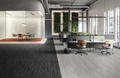 Ковровая плитка Innovflor Harvest 07 0.25*1.00 м 100% ПОЛИАМИД Solution dyed Черный