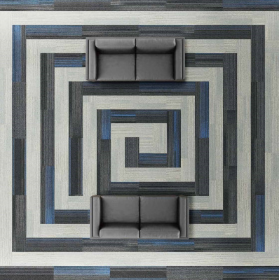 Ковровая плитка Innovflor Colorline 8B 0.25*1.00 м 100% ПОЛИАМИД Solution dyed Серый, темный