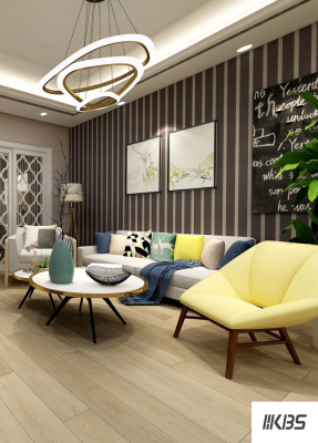 ПВХ плитка KBS floor (КБС флоор) Wood collection Highland Oak VL88065L-001 4,0 мм / 0,55 мм / 187х1227 мм, упак.2,294м2 Бежевый, светлый
