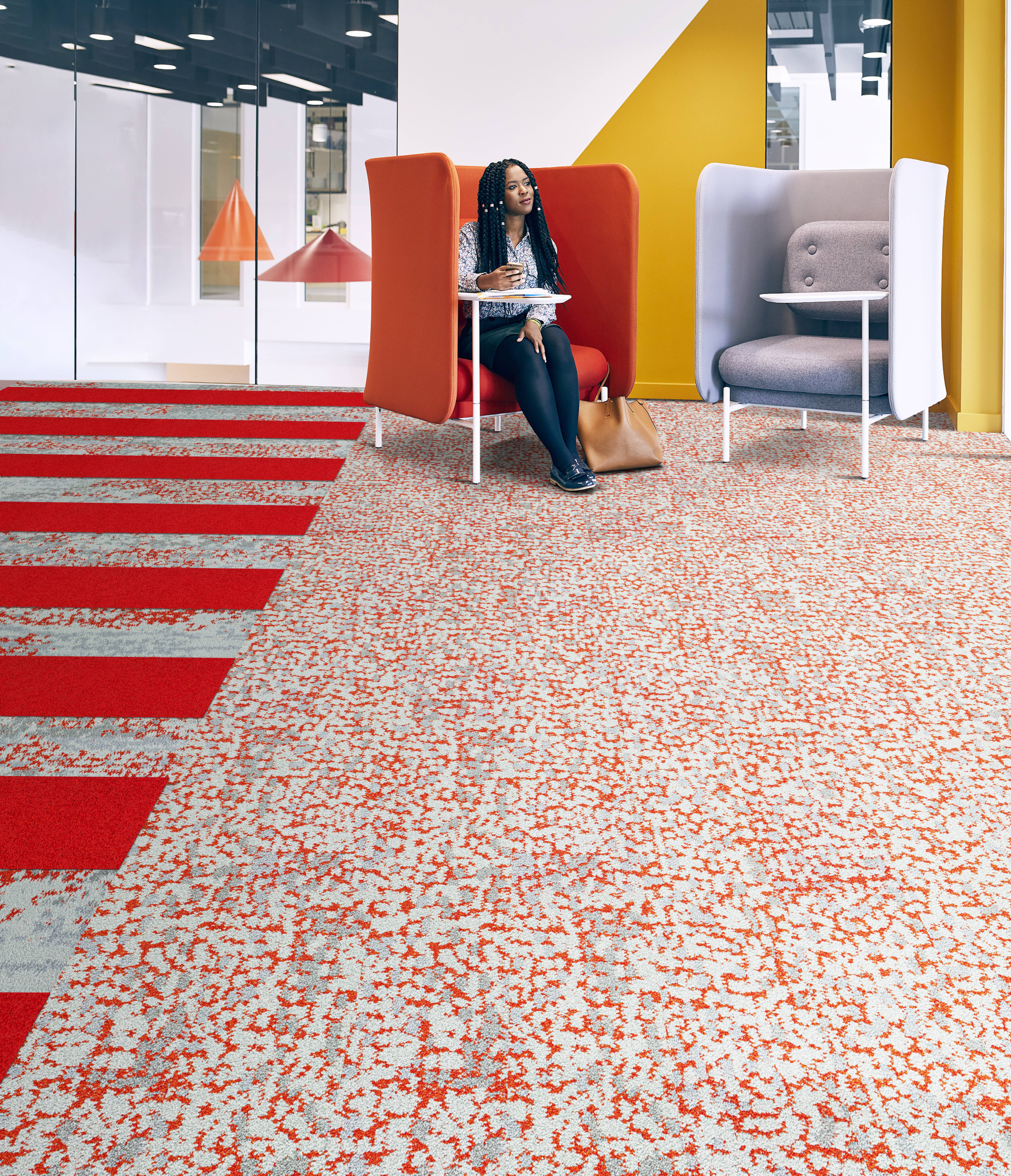 Ковровая плитка Innovflor Colorkey A-04 0.25*1 м Серый