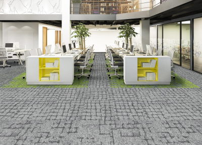 Ковровая плитка Innovflor Galaxy E B01 0.5*0.5 м 100% ПОЛИАМИД Solution dyed Серый